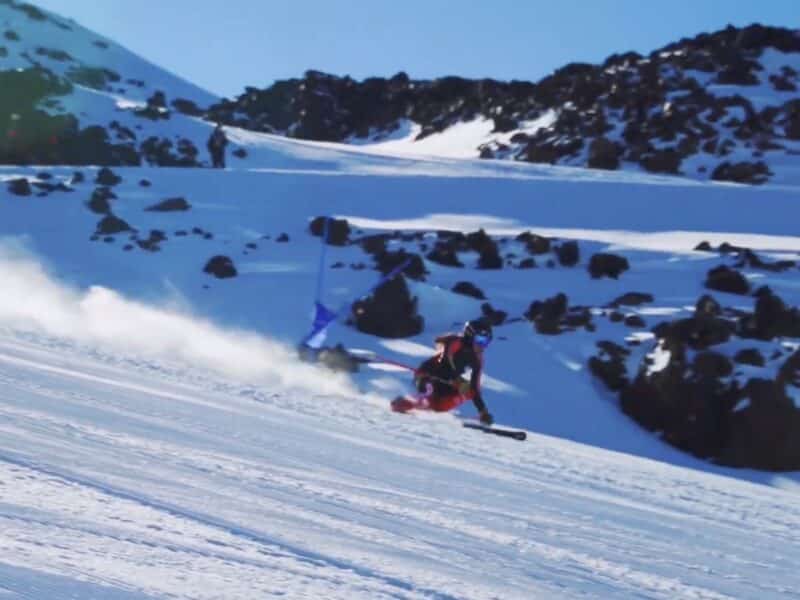 Ski racing in Chile.