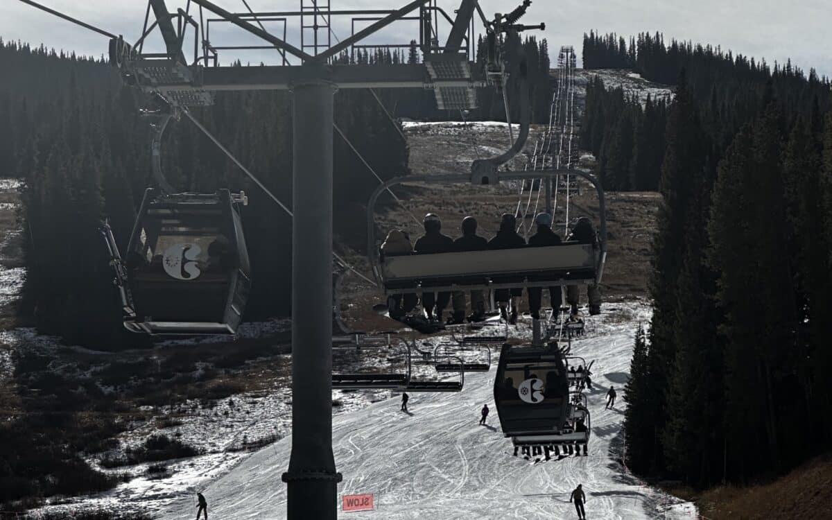 Ski season opening weekend.