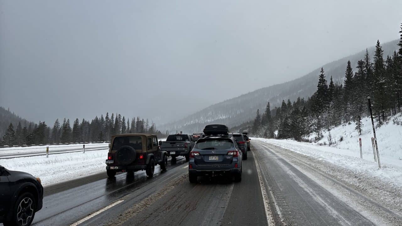 Traffic on Colorado's Interstate 70.