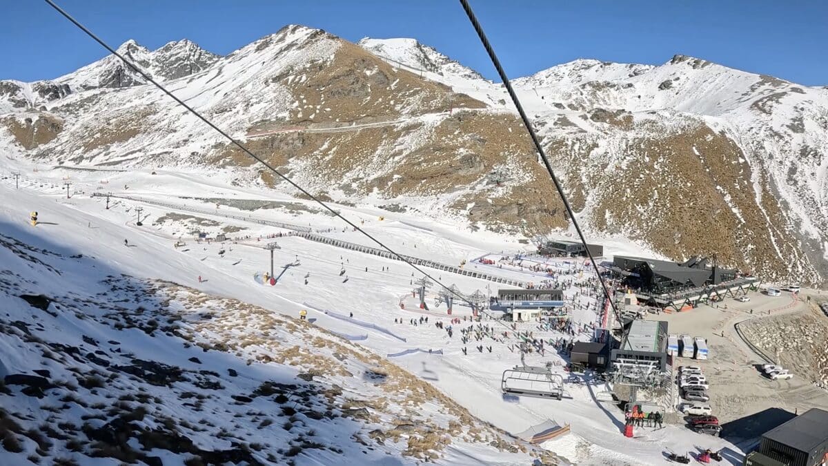 Skiing in New Zealand.