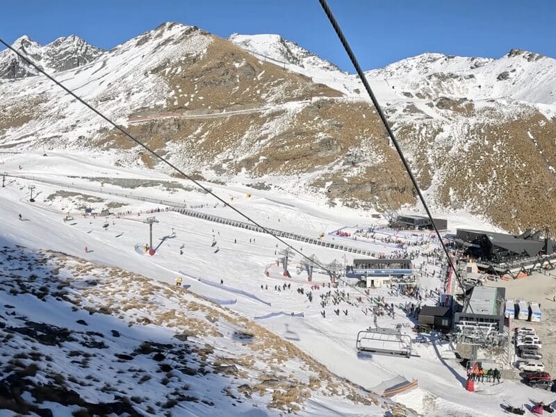 Skiing in New Zealand.