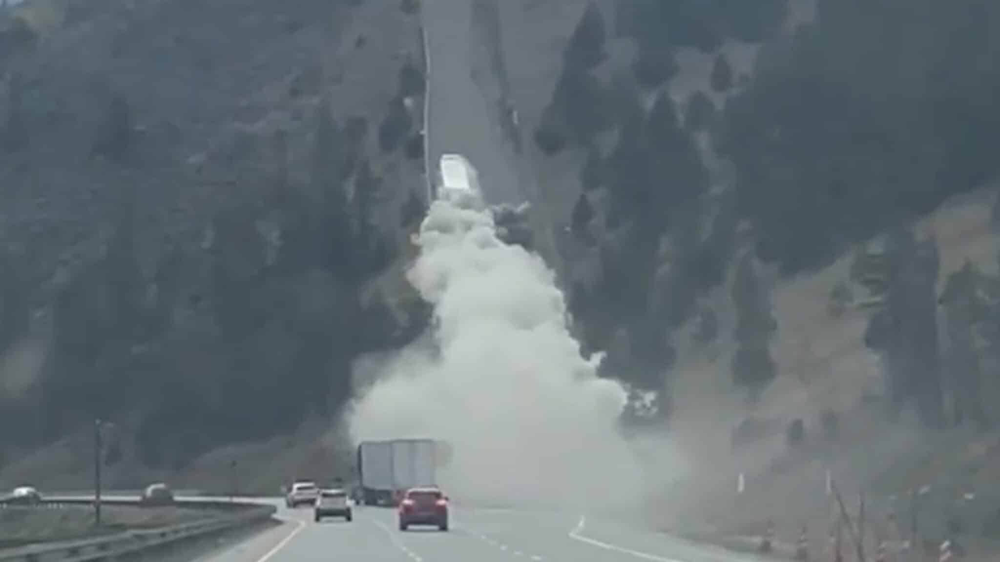 Runaway Semi-Truck Caught on Video Along Colorado I-70