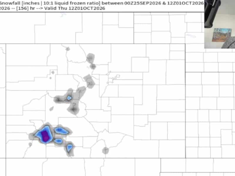 Chris Tomer Colorado 7-day snowfall forecast.