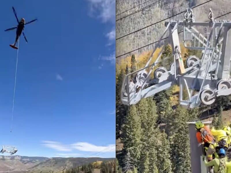 Heavy lifting begins on Aspen Mountains Nell Bell chairlift.