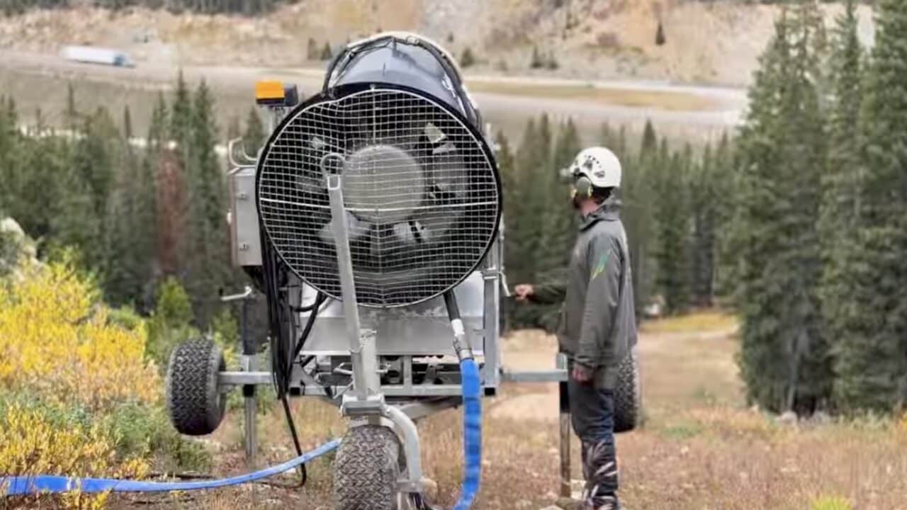 Snowmaking.
