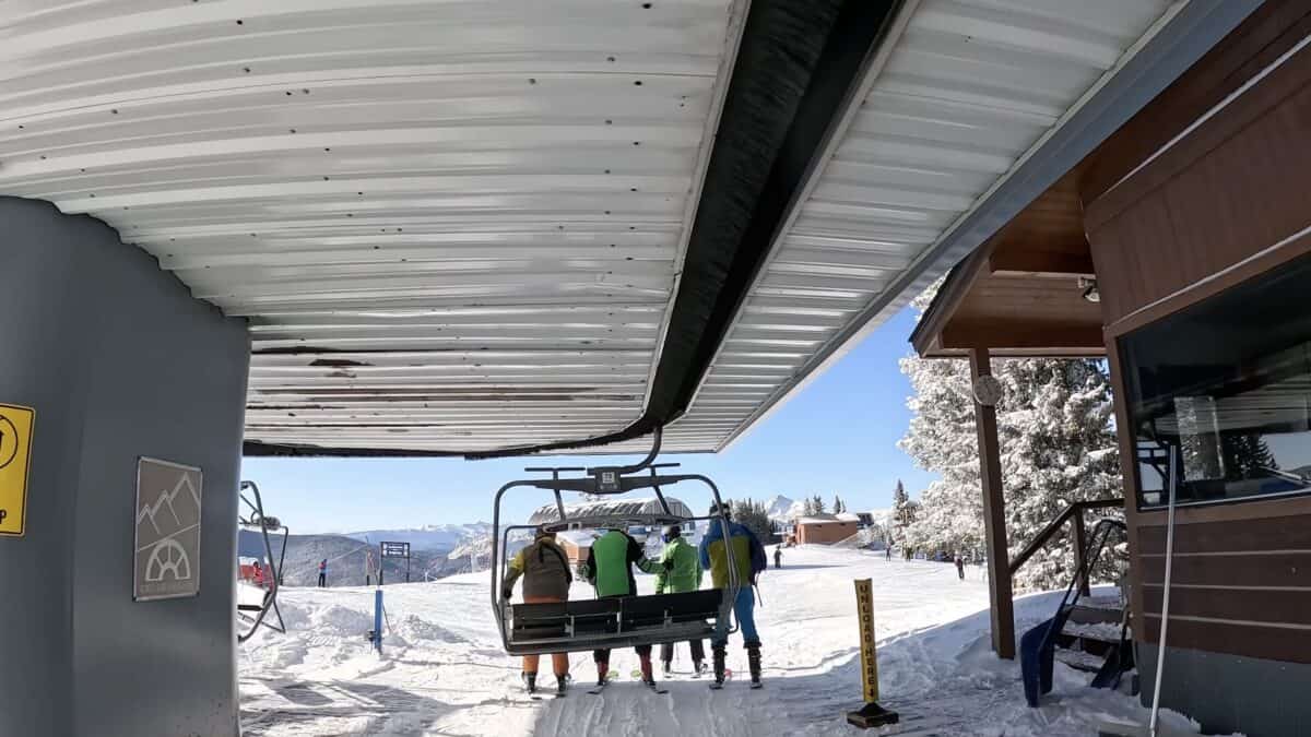Skiing at Vail Mountain.