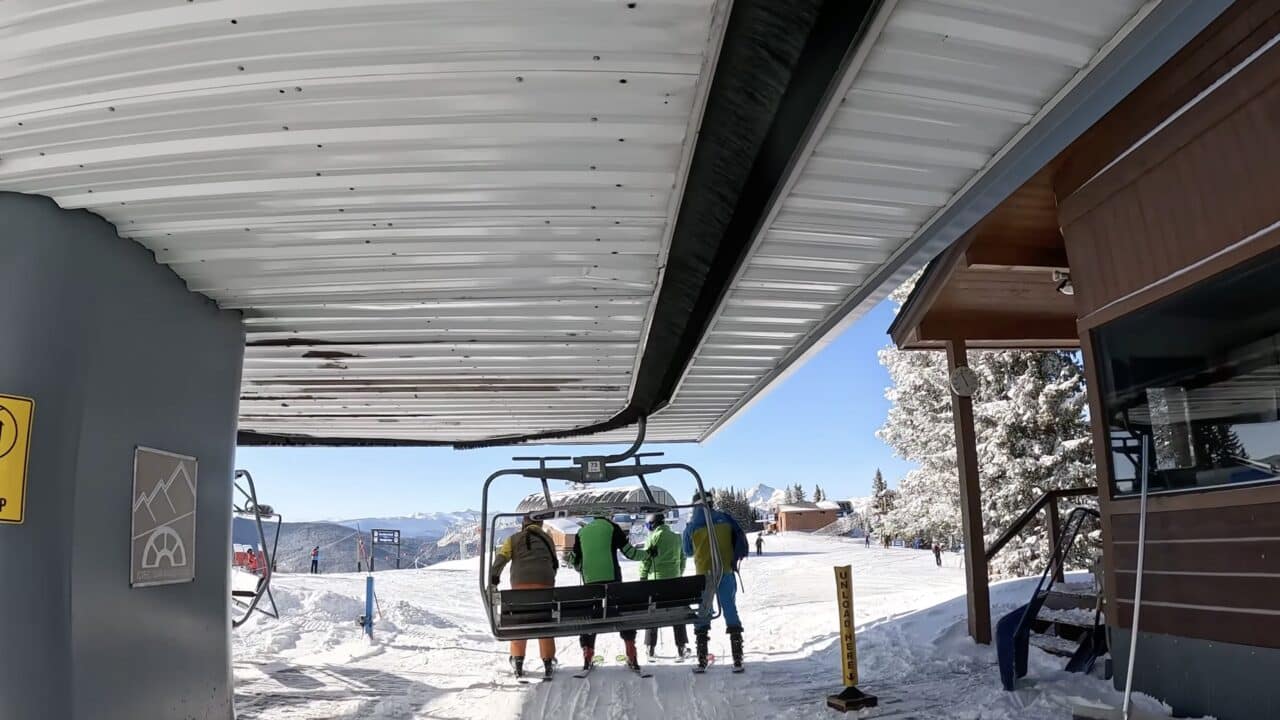 Skiing at Vail Mountain.
