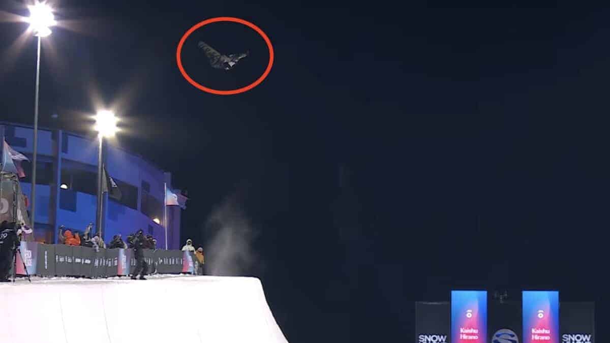 Highest halfpipe snowboard air.