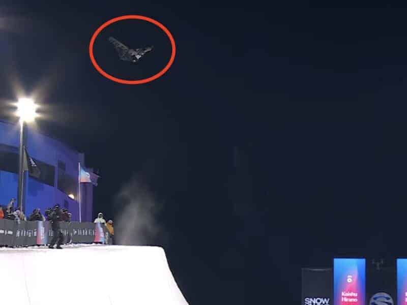 Highest halfpipe snowboard air.