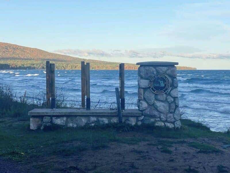 Entrance sign stolen from Michigan state park.
