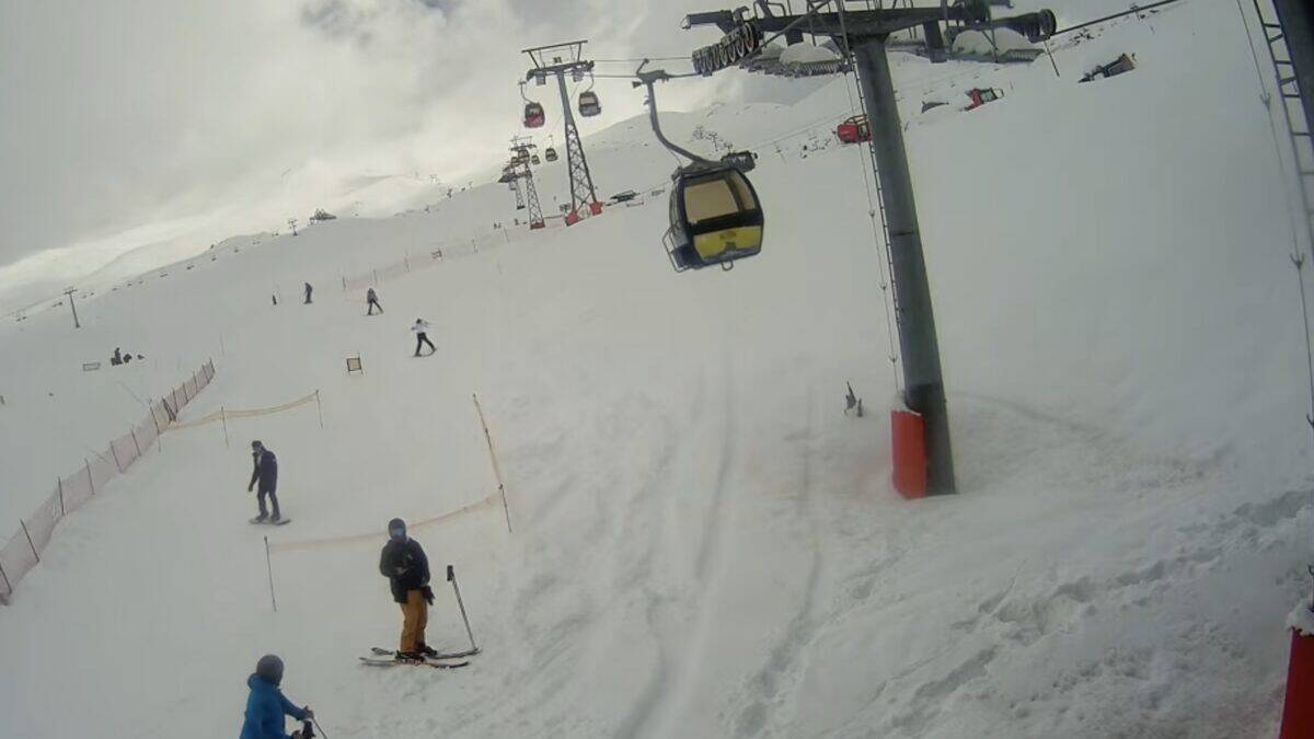 Conditions at Valle Nevado on October 8th.