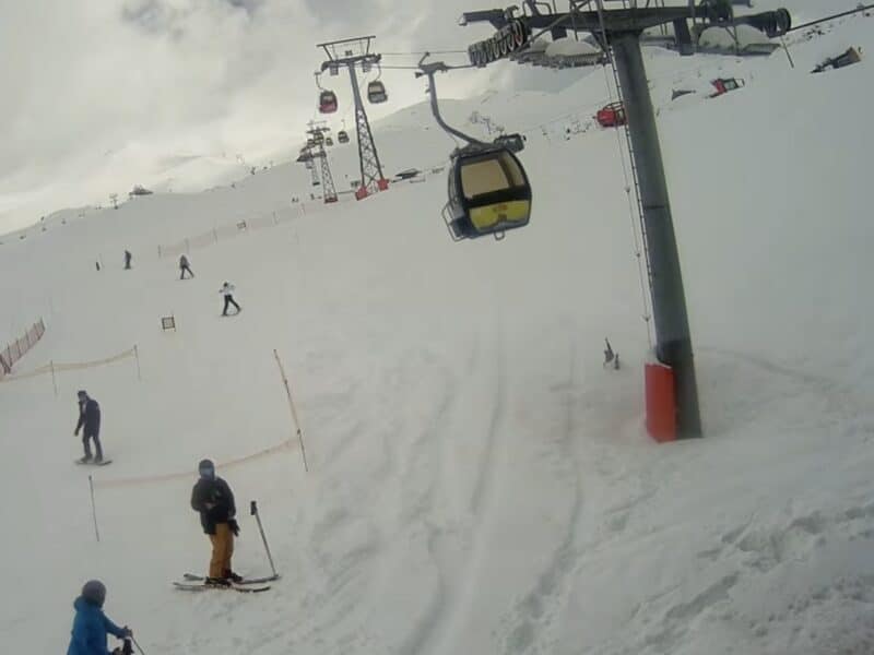 Conditions at Valle Nevado on October 8th.
