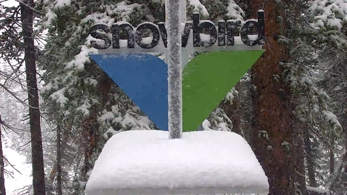 Snowbird snowstake camera at ~11:30am on Monday, October 12th.