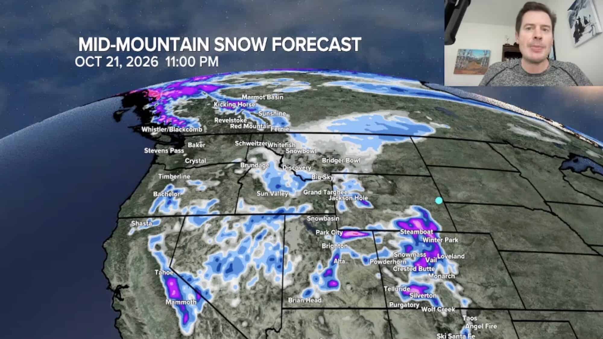 Snowflake Chris Up to Two Feet of Snow Could Hit Colorado Mountains This Week ...