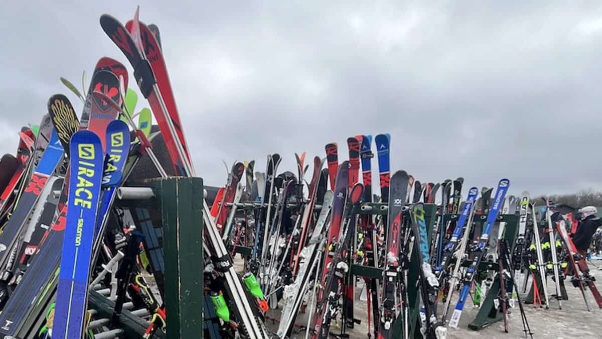 Ski rack.