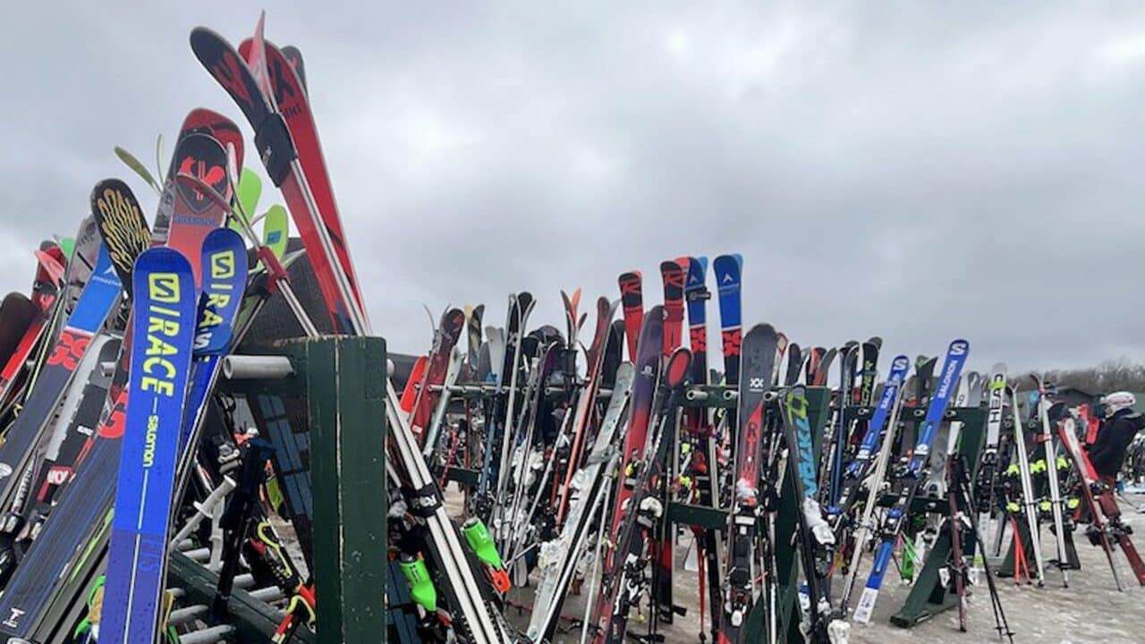 Ski rack.