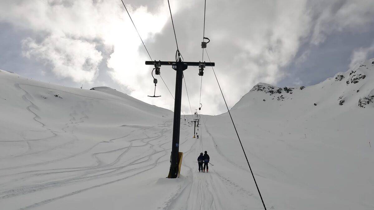 The old Showcase T-Bar, replaced by the new Showcase Chairlift.