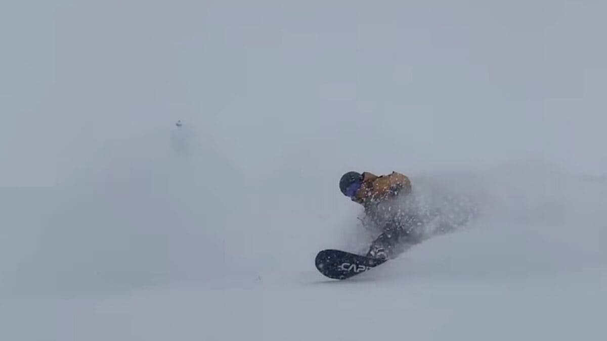 October snowboarding at Silverton Mountain.