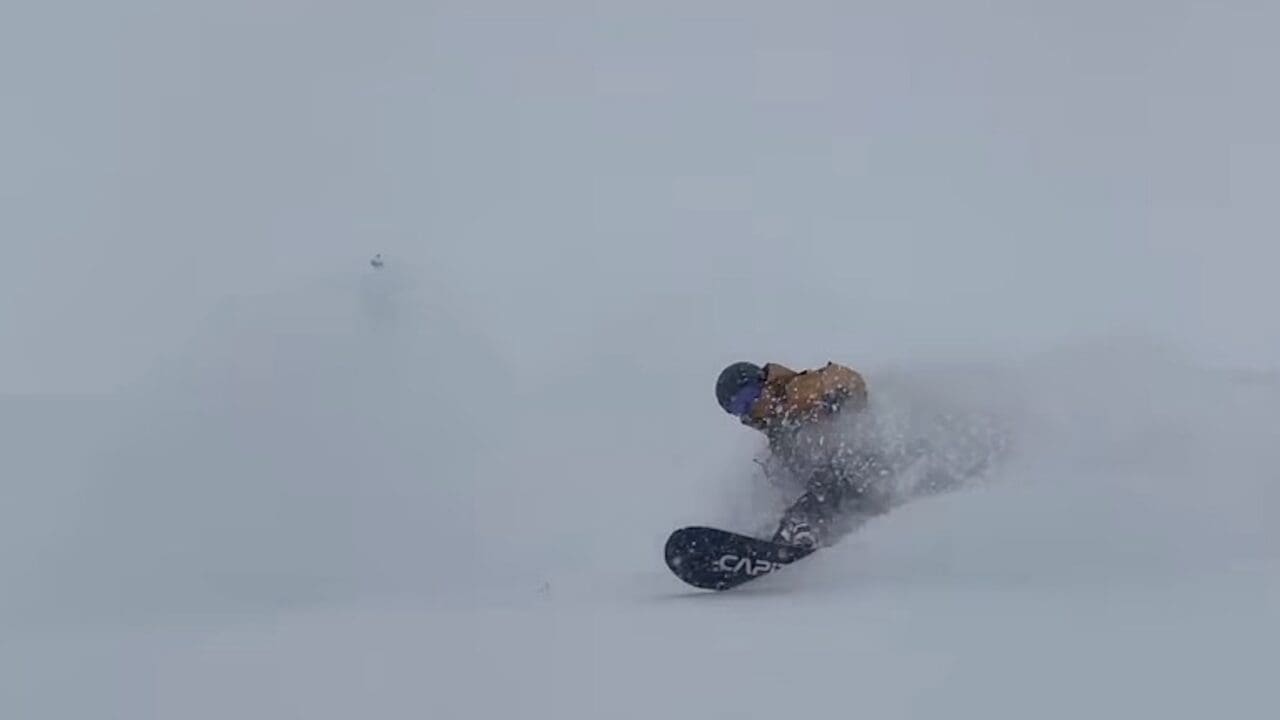 October snowboarding at Silverton Mountain.