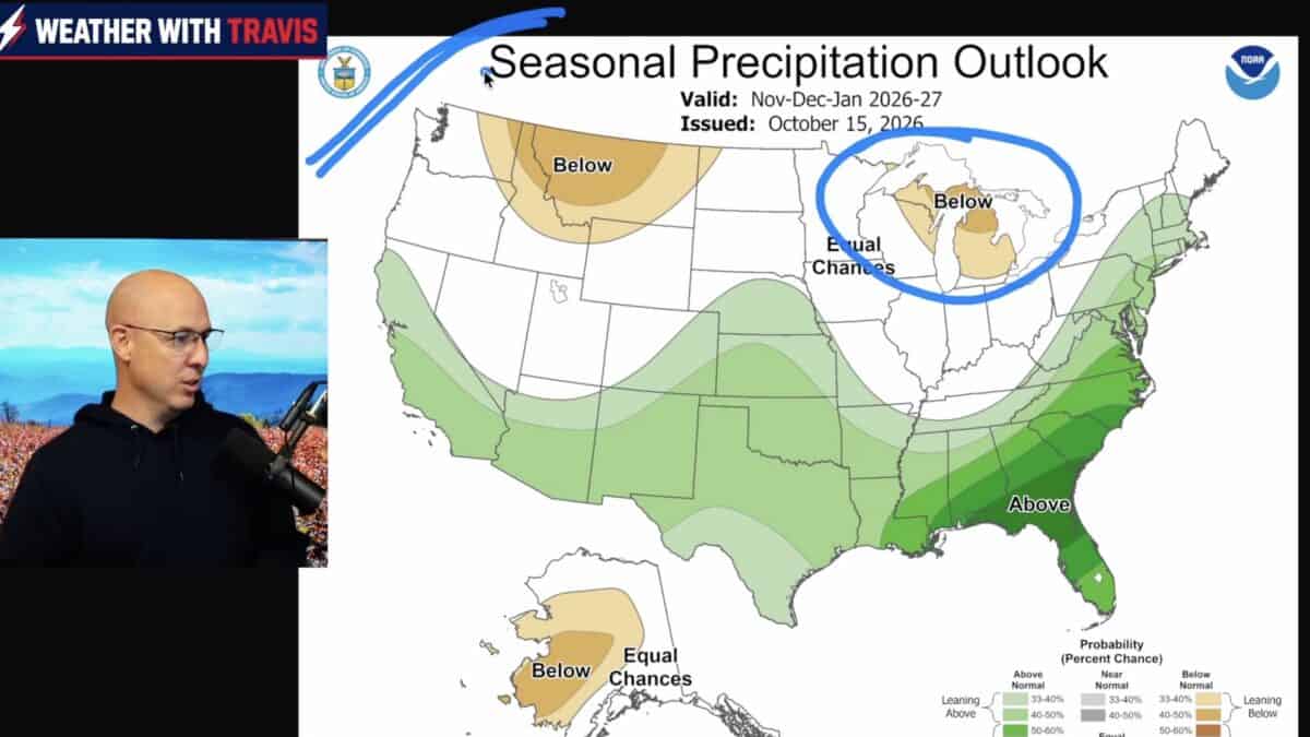 Weather with Travis winter forecast.