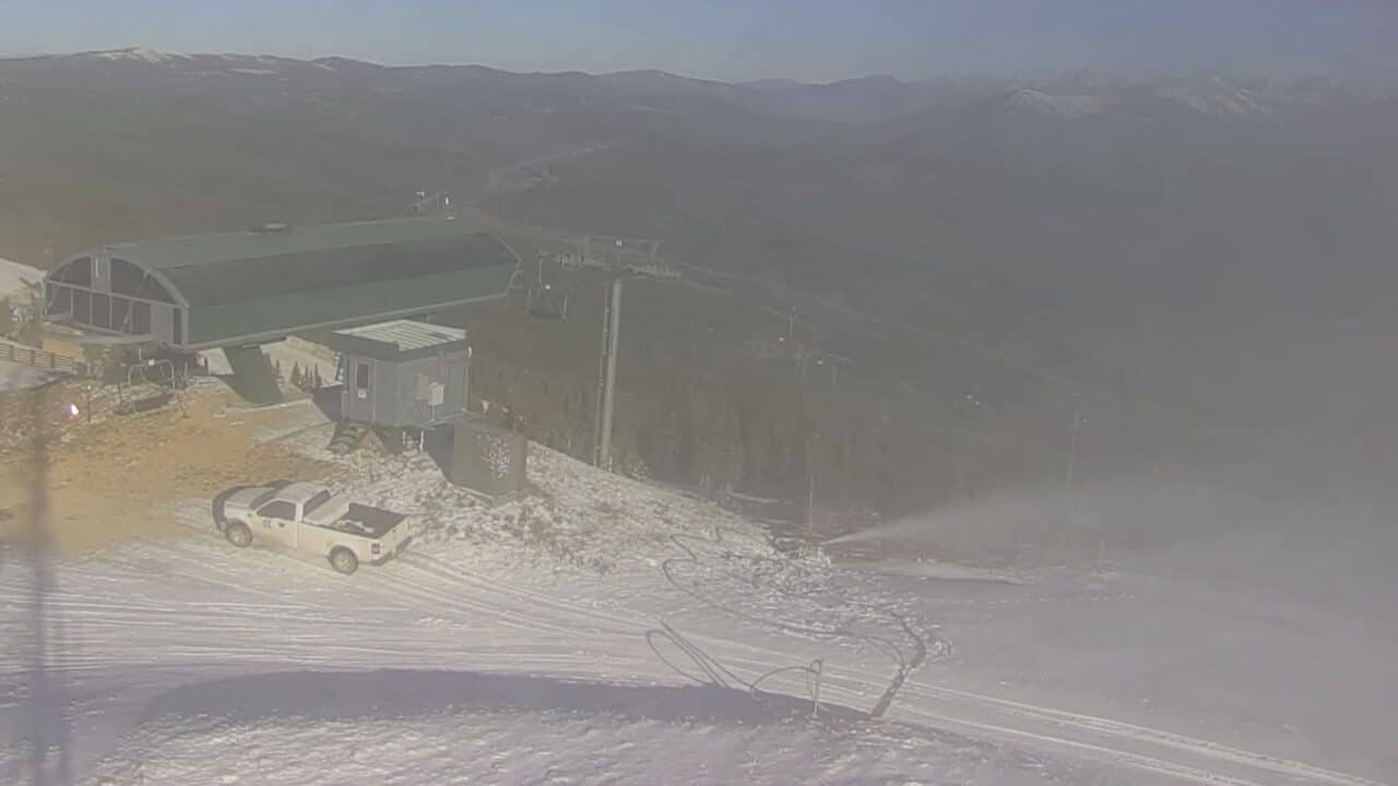 Snowmaking at Copper Mountain.