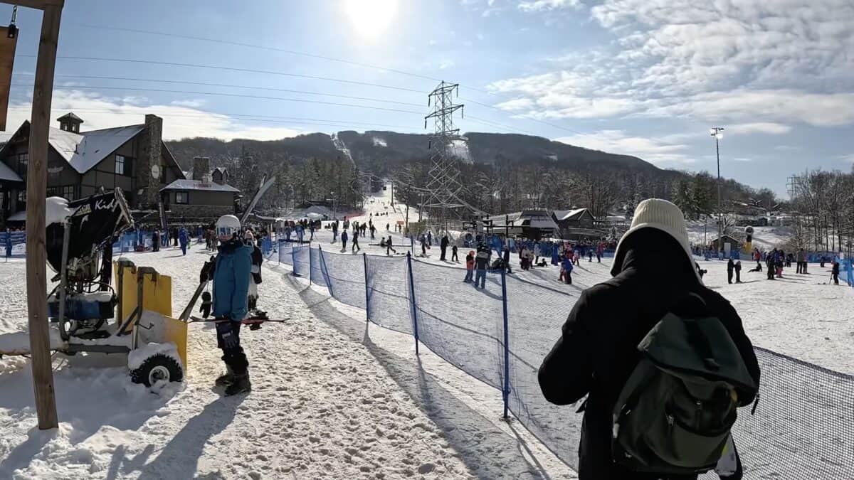 Skiing at New Jersey's only outdoor ski area.