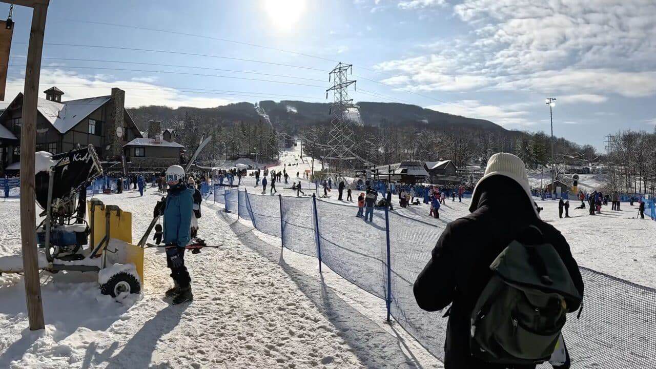 Skiing at New Jersey's only outdoor ski area.