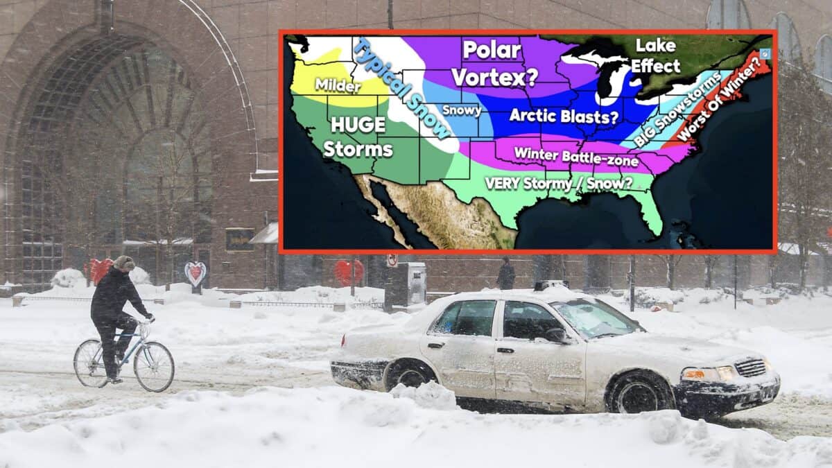 Direct Weather winter weather forecast.