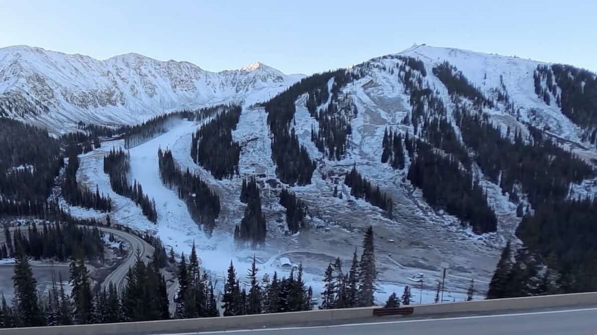 Snowmaking in Colorado.
