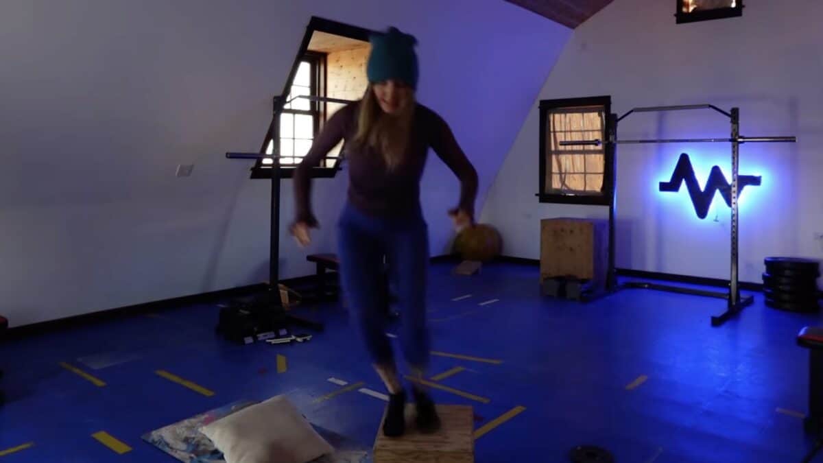 Ski fitness test.