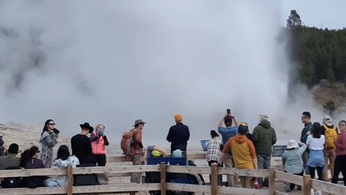 Giant Geyser at Yellowstone National Park.