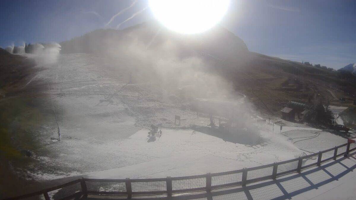 Snowmaking at Crested Butte.