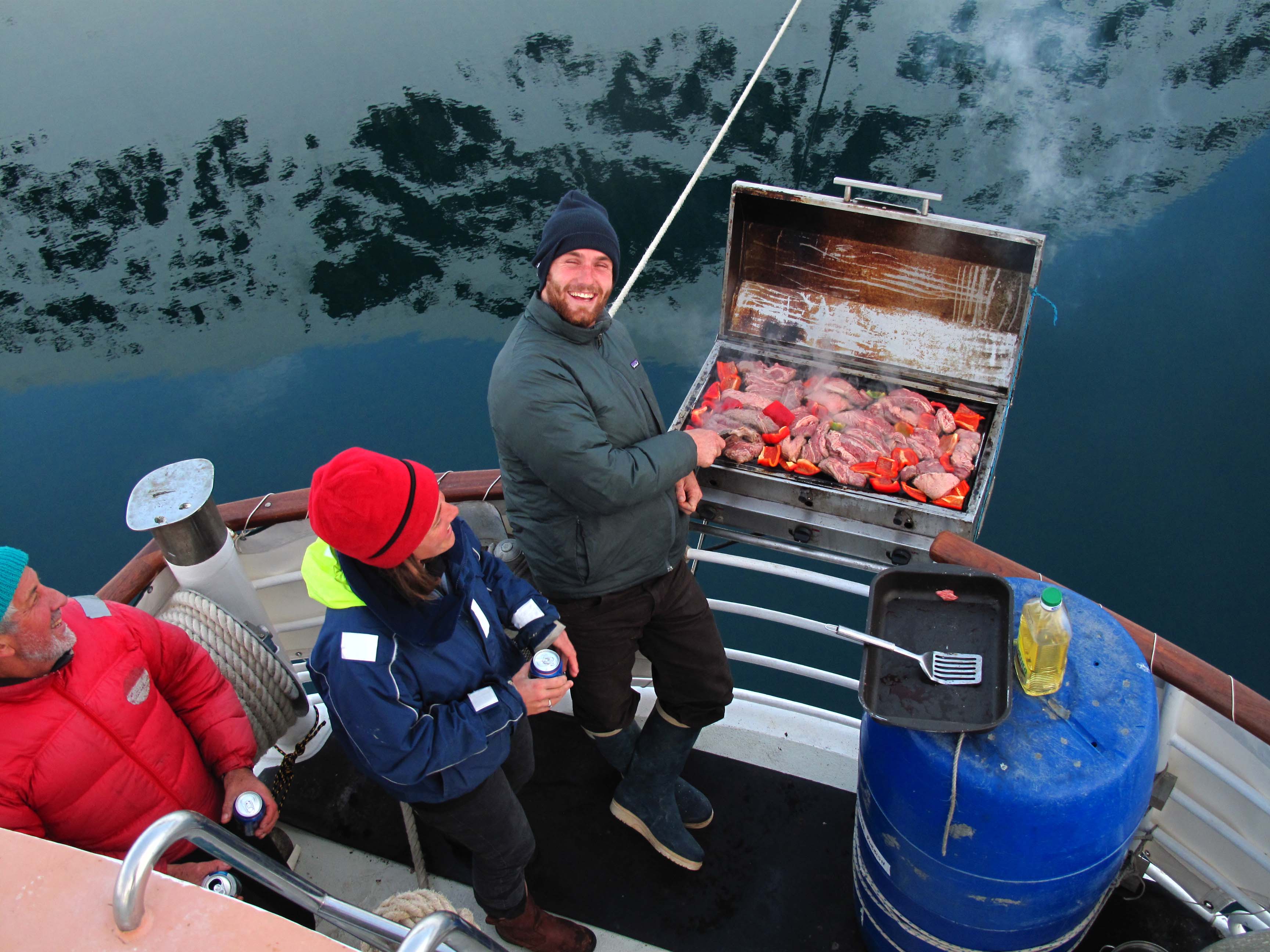 BBQ cook in Antarctica