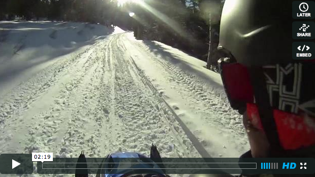 Sled shredding in lake tahoe