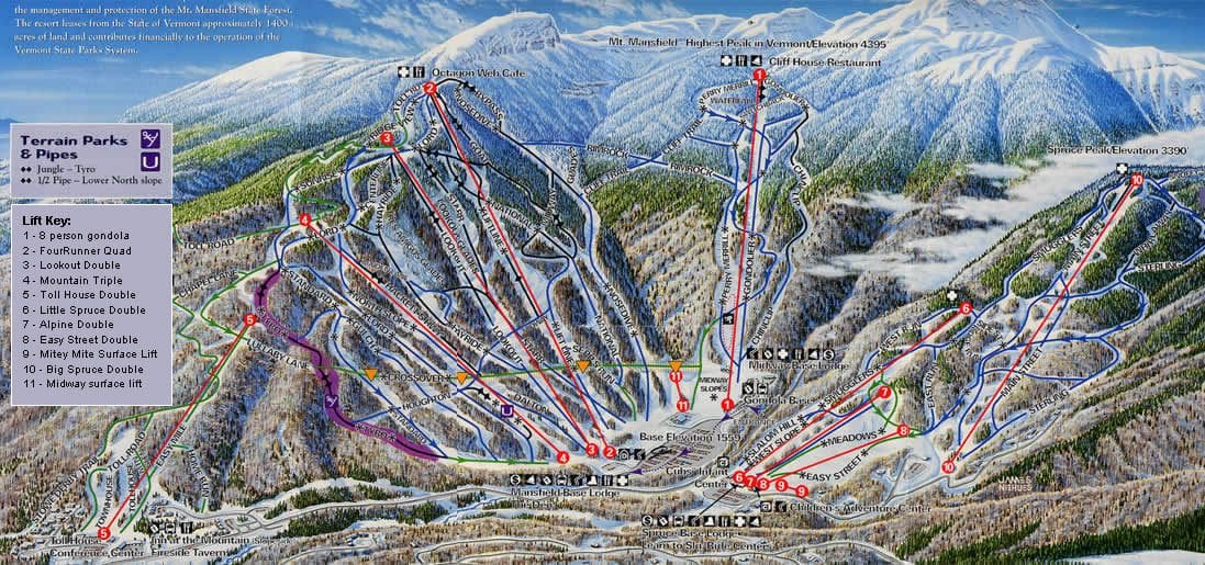 Stowe Trail map | Unofficial Networks