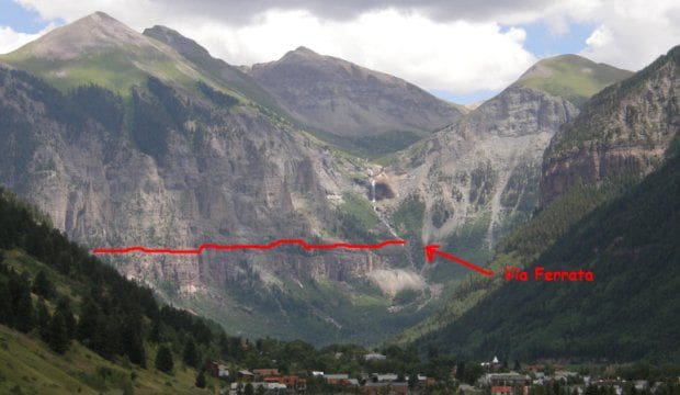unofficial networks, unofficial Telluride, unofficial Telluride, Via Ferrata, climbing, extreme hiking, telluride hikes, telluride climbing, awesome hike, Chuck Kroger