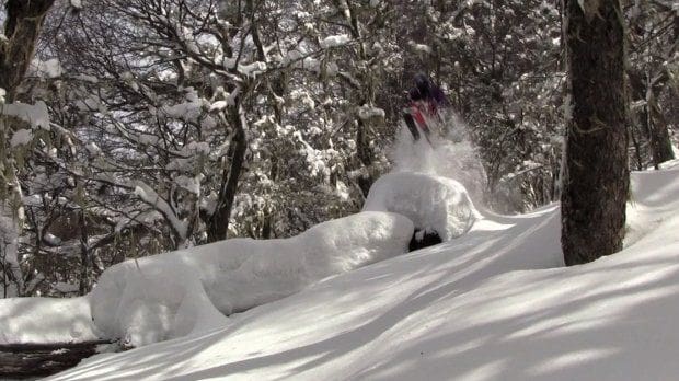 Unofficial Andes, Unofficial Networks, pillows, ski, skiing, powder, snow, jake cohn, miles clark, cerro catedral, tree skiing, back flips, pov, deep snow