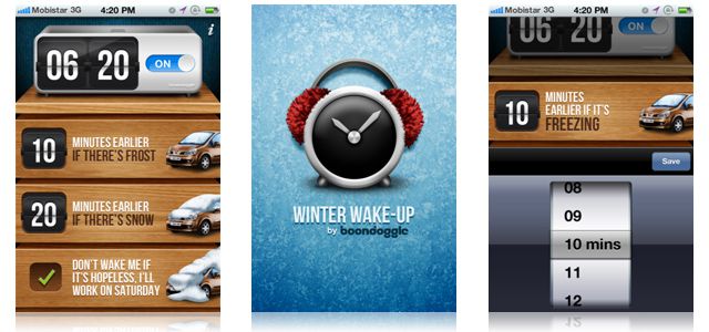 boondoggle winter wake-up app