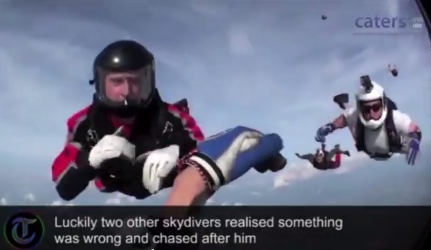 Dramatic Moment Unconscious Skydiver Rescued Mid Air Unofficial Networks