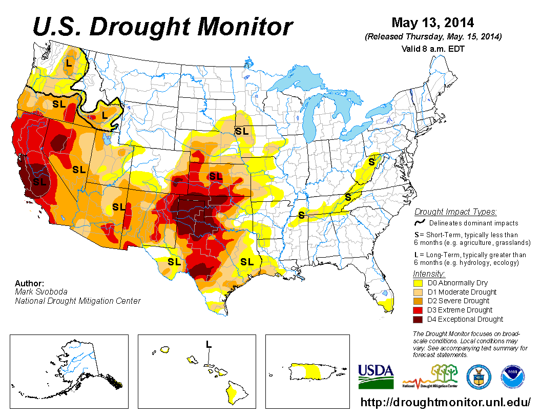 This Map Of The US Drought Show Who Has NOT Been Getting Snow ...