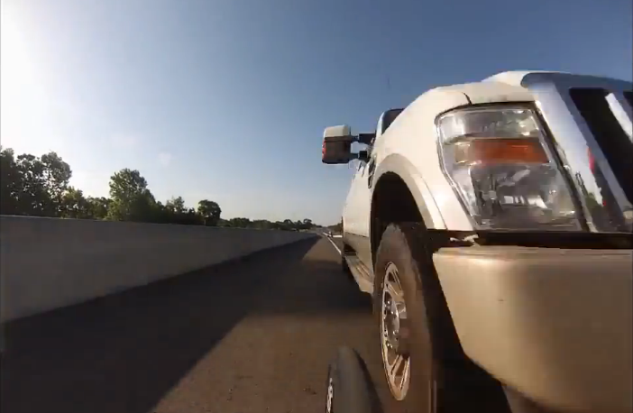 Every Road Bikers Worst Nightmare Bicyclist Clipped By A Pickup Truck