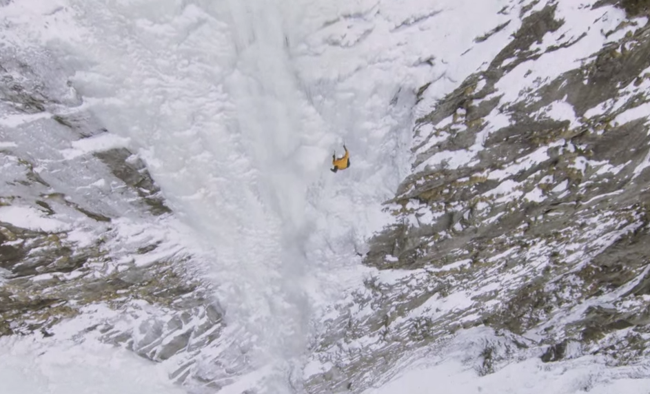 Ultimate Rush Free Solo Ice Climbing a 1,000ft Waterfall Unofficial