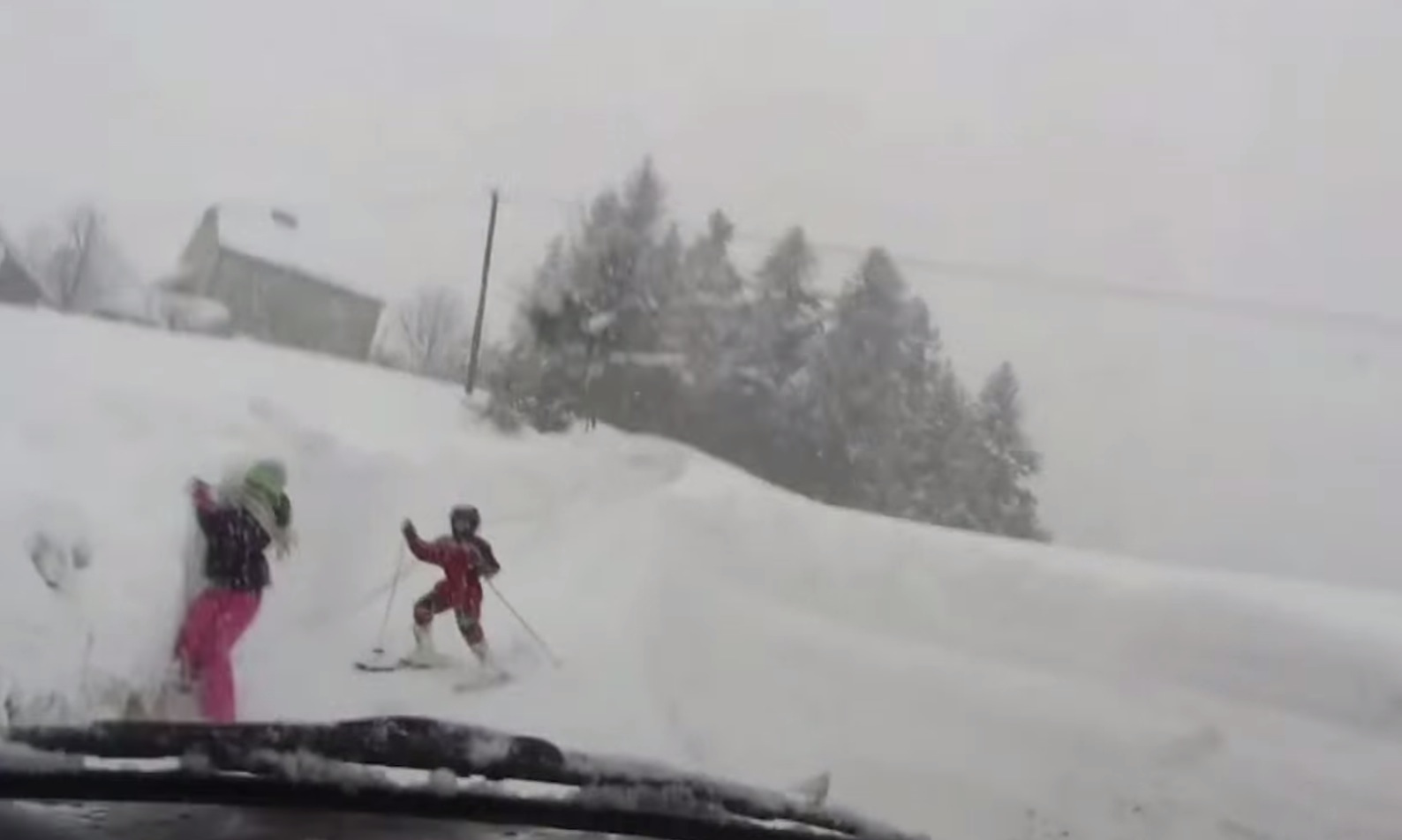 Naked guy skis down mountain and does a backflip -- but 