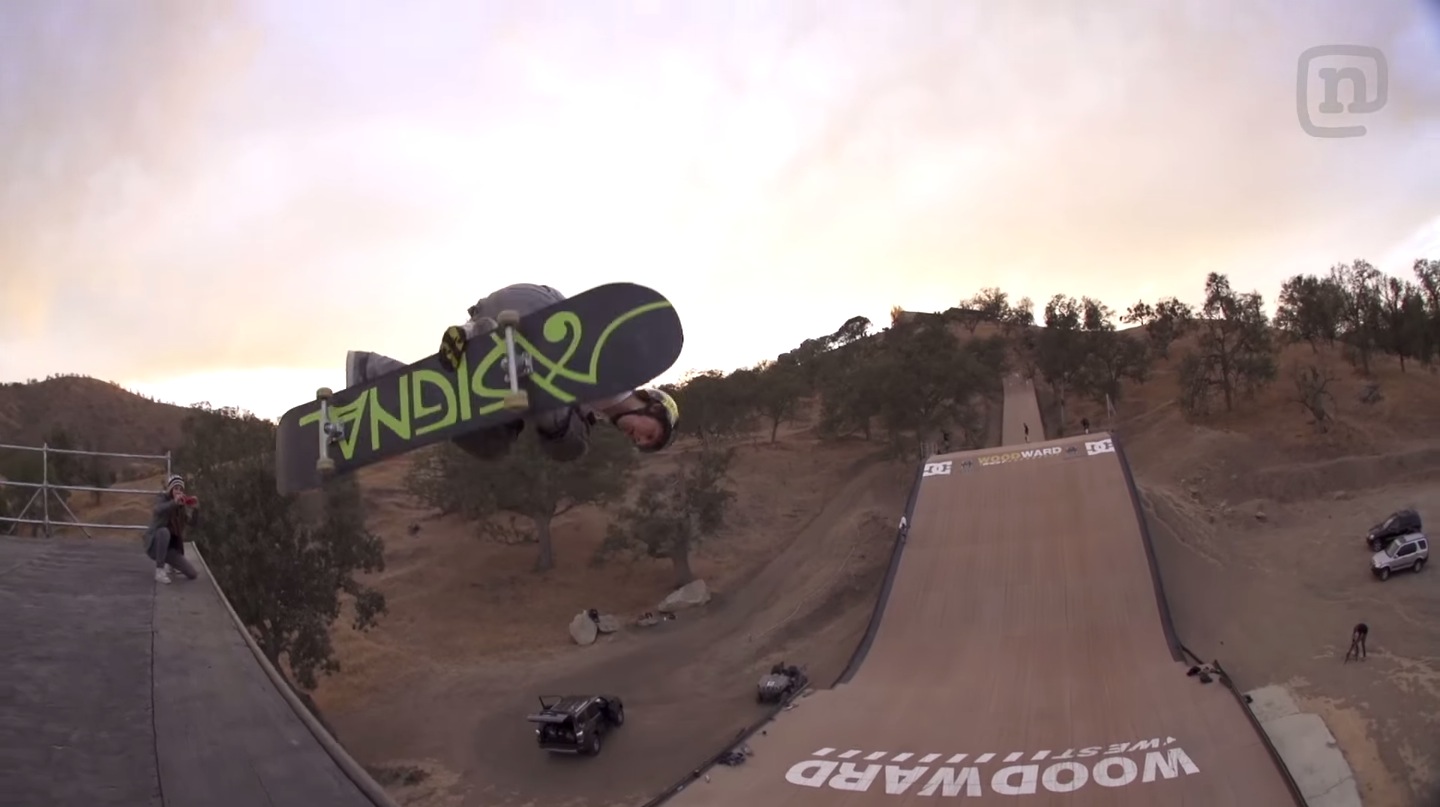 World’s First Snowboard/Skateboard Hybrid Takes on the Mega-Ramp ...