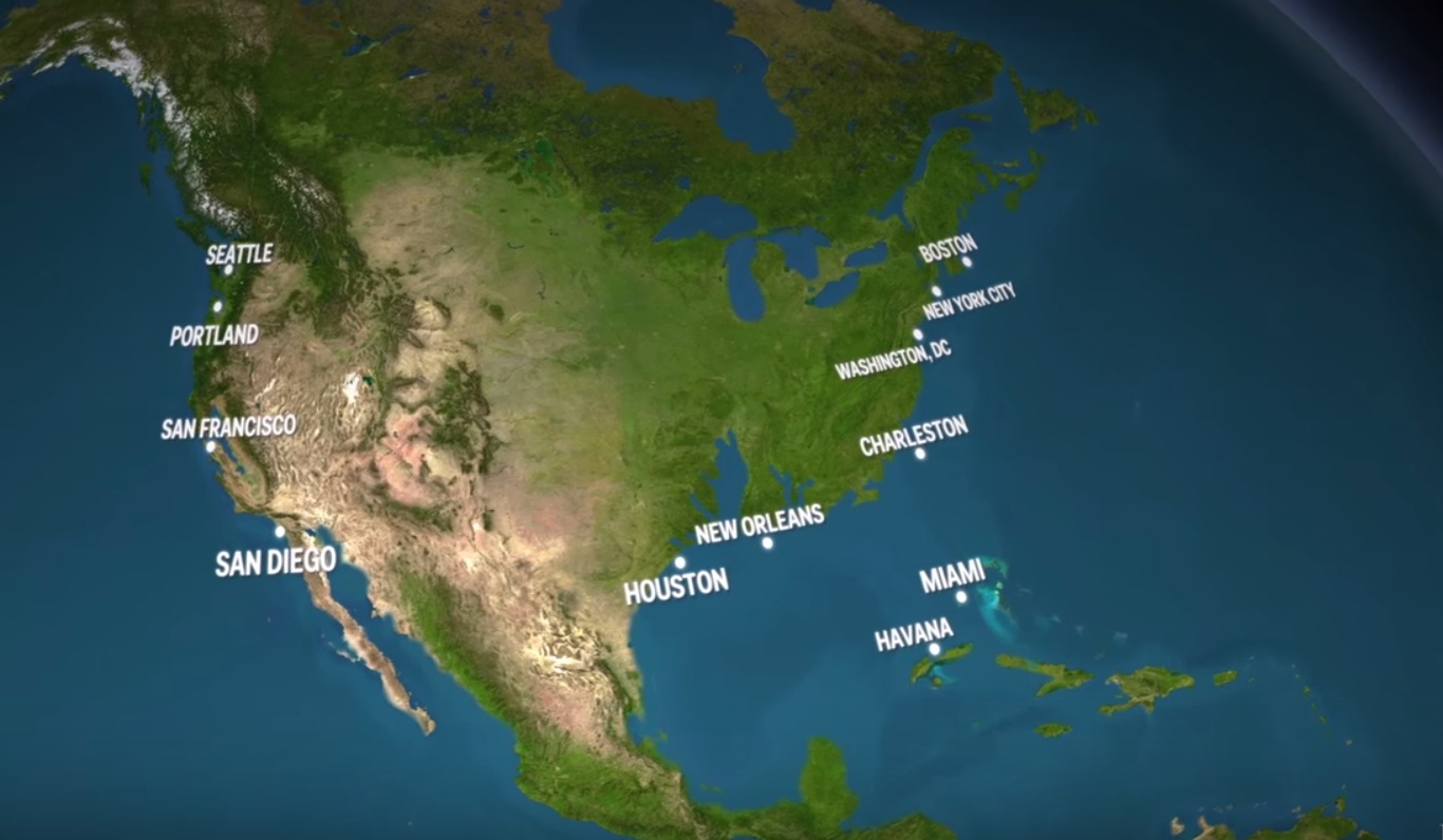 VIDEO: How Earth Would Look Like If All The Ice Melted