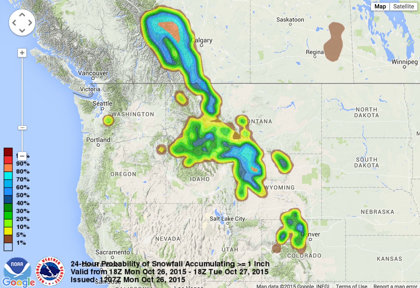 Winter Weather Advisory Up to 6″ of Snow Forecast For Montana