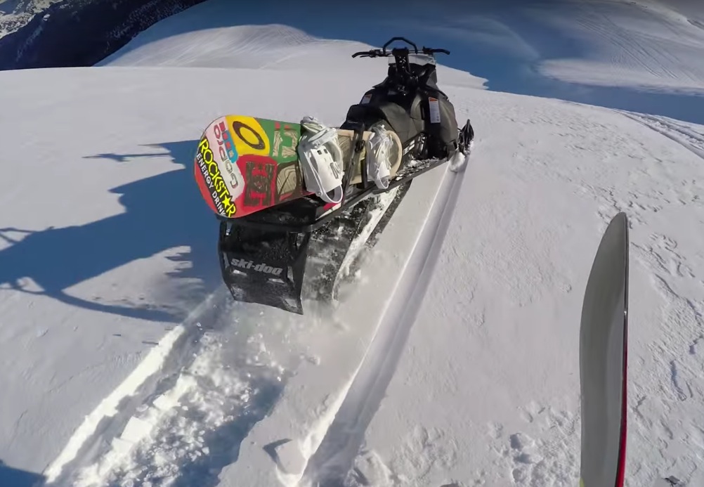 WATCH: Ghostriding The Snowmobile From The Top of a Line | Unofficial ...