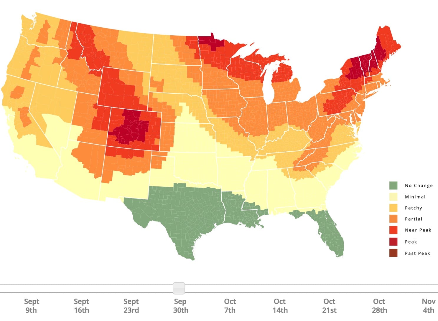 2025 Fall Color Map Harrie Karisa