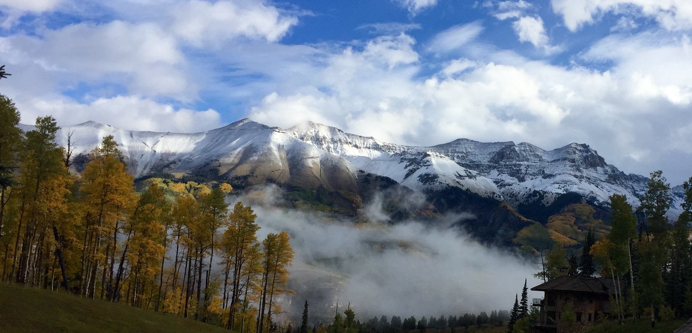 Fall and Winter Face Off In Beautiful Telluride Photographs From Today