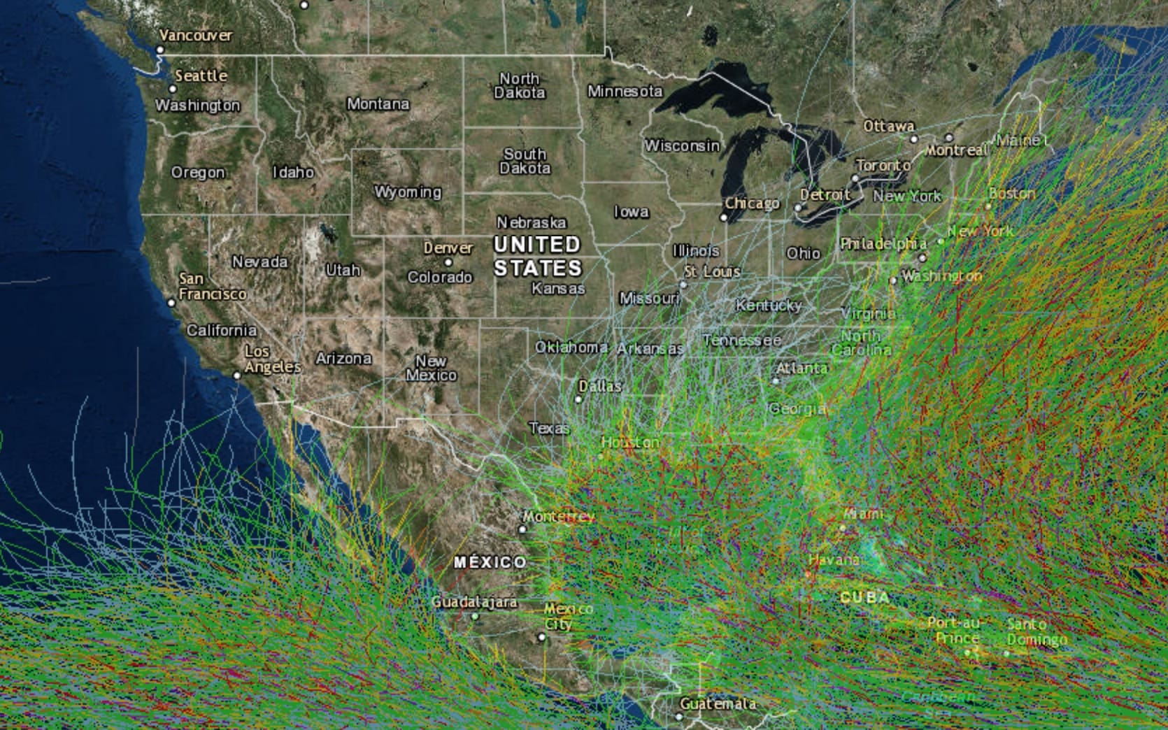 Interactive Map From NOAA Shows Every Hurricane Over The Past 150 Years  Unofficial Networks